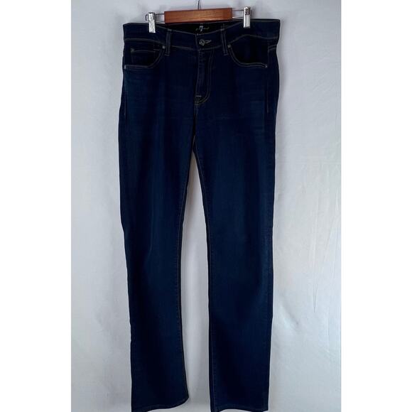 7 For All Mankind Slimmy, Luxe Performance, Italian Fabric, 32x33, NWT $229 MSRP - Picture 1 of 8